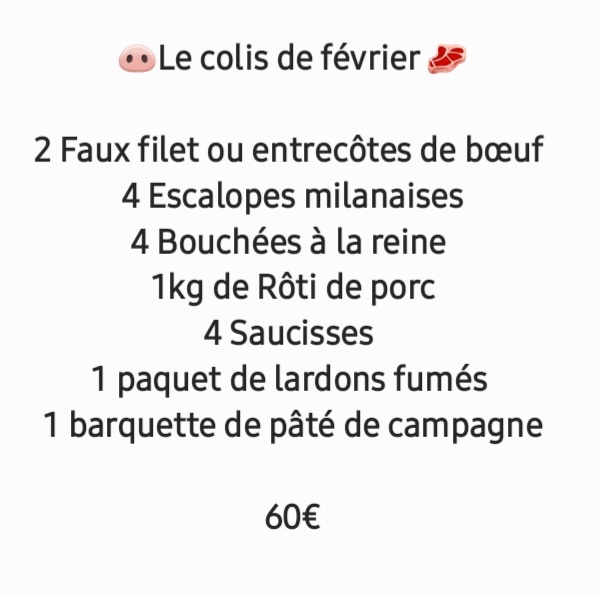 colis de fevrier